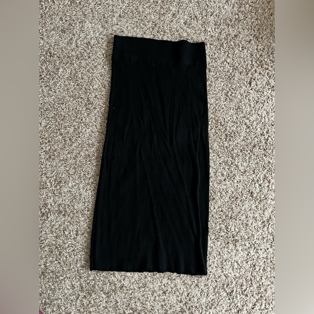Free People Golden Hour Midi Skirt Black - Picture 7 of 12
